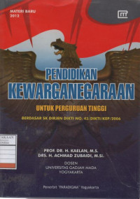 Pendidikan Kewarganegaraan untuk Perguruan Tinggi