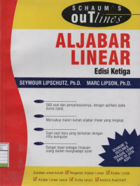 Schaum's Outlines: Teori dan Soal Aljabar Linear