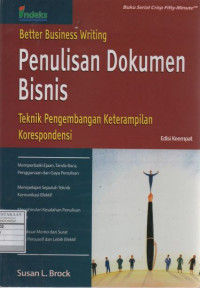 Penulisan Dokumen Bisnis: Teknik Pengembangan Keterampilan Korespondensi