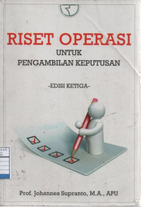 Riset Operasi untuk Pengambilan Keputusan