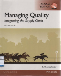 Managing Quality: Integrating the Supply Chain