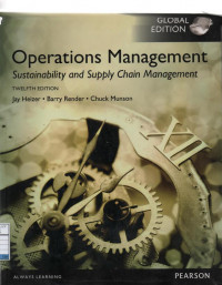 Operations Management: Suistainability and Supply Chain Management