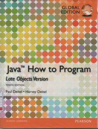 Java : How to Program Late Objects Version