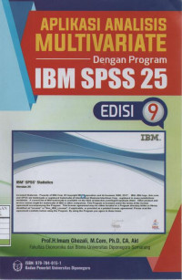 Aplikasi Analisis Multivariat dengan Program IBM SPSS 25