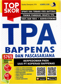 Top Skor TPA Bappenas dan Pascasarjana